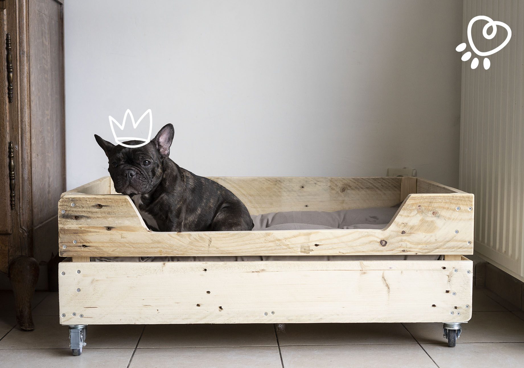 Diy deals dog basket